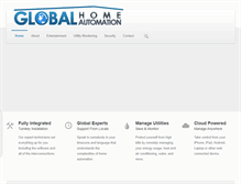 Tablet Screenshot of globalhomeautomation.com